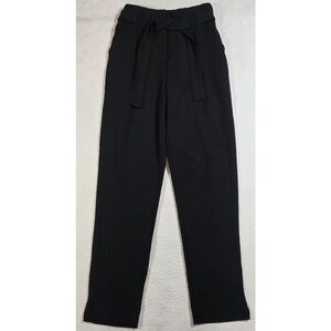Trovare Black Paperbag Dress Pant Trousers